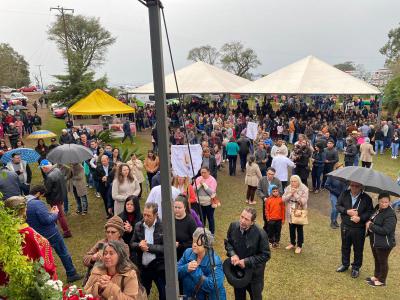 Missa em louvor ao Bom Jesus em Campo Mendes teve o Pároco Sebastião presidindo com liturgia da Rádio Campo Aberto